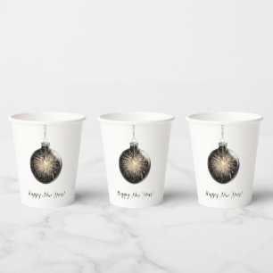 Gobelets En Papier Feu d'artifice de la Saint-Sylvestre