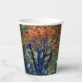 Gobelets En Papier Feuille orange