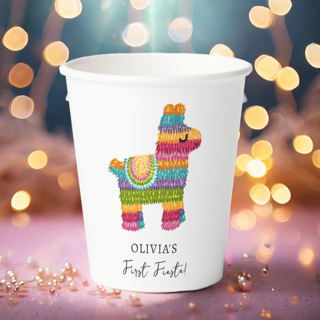 Gobelets En Papier Fiesta et Piñata Amusante Mexicaine Llama Premier  (Créateur téléchargé)