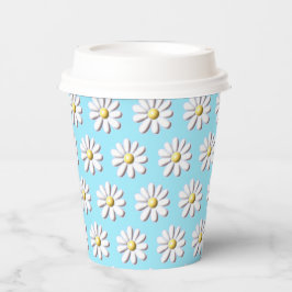 Gobelets En Papier Fleur marguerite 3D