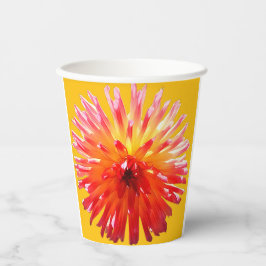 Gobelets En Papier Fleur rose et jaune
