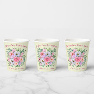 Gobelets En Papier Fleurs de Jardin d'été délicieuses