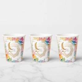 Gobelets En Papier Fleurs de l'Aïd :