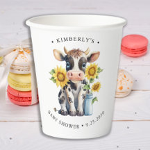 Fleurs de soleil de vache mignonne Moderne Baby sh