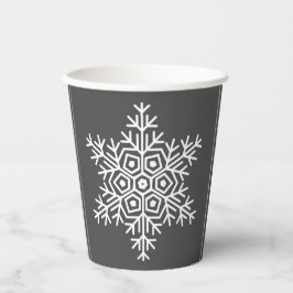 Gobelets En Papier flocon de neige géométrique