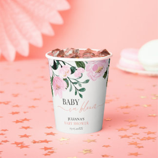 Gobelets En Papier Floral Baby in Bloom