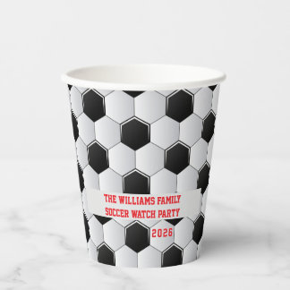 Gobelets En Papier Foot Fussball Bola 2026 Football Party