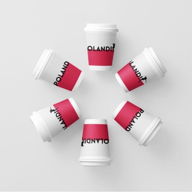 Gobelets En Papier Football polonais (Créateur téléchargé)