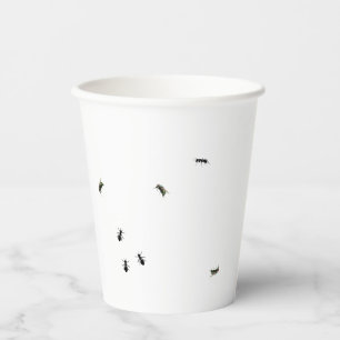 Gobelets En Papier Fourmis Et Mouches