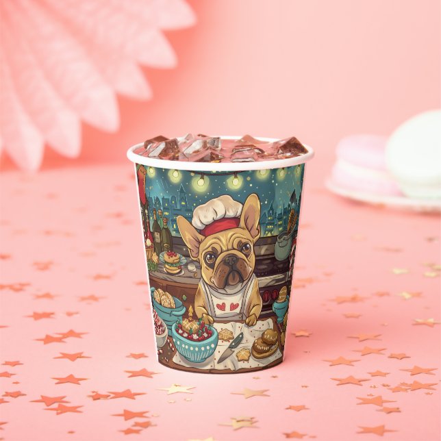 Gobelets En Papier French Bulldog Holiday Baking : Noël festif (Insitu)