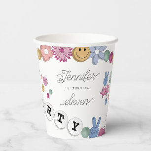 Gobelets En Papier Friendship Bracelet fille bijoux fête d'anniversai