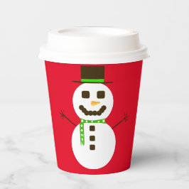 Gobelets En Papier Frosty The Snowman Red Paper Cup