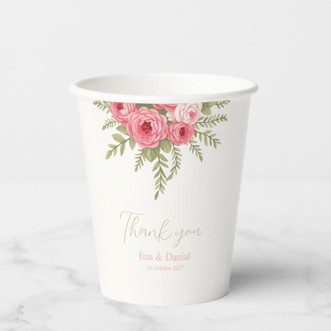 Gobelets En Papier Fuchsia Dream (Recto)