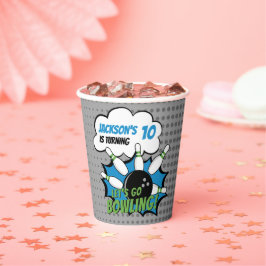 Gobelets En Papier Fun Bowling Birthday Boy