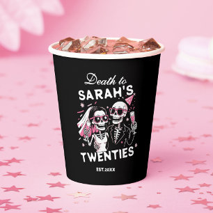 Gobelets En Papier Fun Custom Death to your Twenties Birthday Party