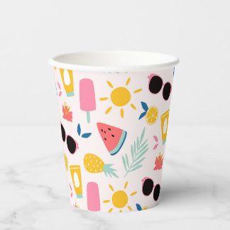 Gobelets En Papier Fun Pool d'été
