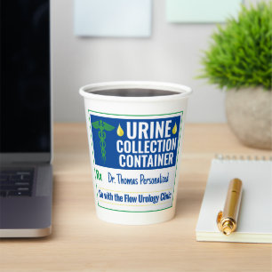 Gobelets En Papier Funny Novelty Doctor Nurse Collection d'urine pers