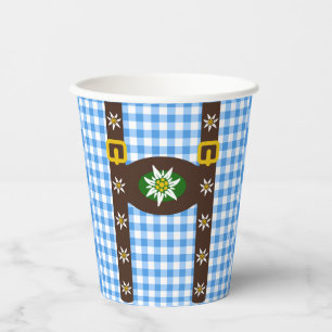 Gobelets En Papier Funny Octoberfest Lederhosen Suspendants