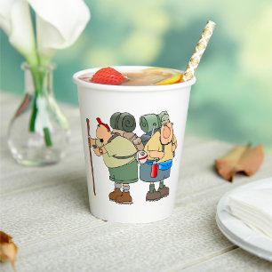 Gobelets En Papier Funny Randonneurs Outdoor Adventure Camping Humour