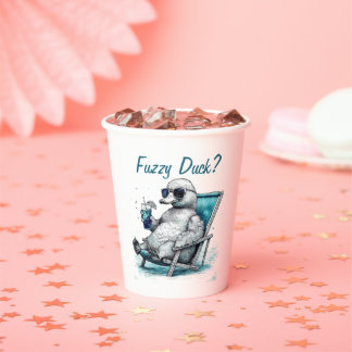 Gobelets En Papier Fuzzy Duck