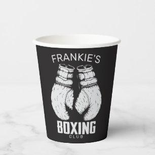 Gobelets En Papier Gants de boxe club Boxer Gym Fighter