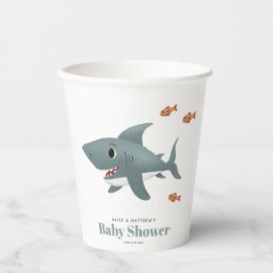 Gobelets En Papier Garçons Cute Baby shower de requin de mer