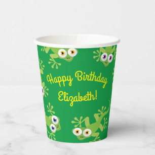 Gobelets En Papier Gecko Lizards Anniversaire Fête Enfants mignons