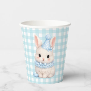 Gobelets En Papier Gingham Some Bunny a une fête d'anniversaire