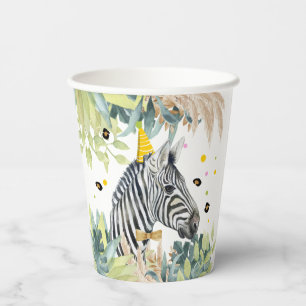 Gobelets En Papier Giraffe Fête Animaux Anniversaire Zoo Safari