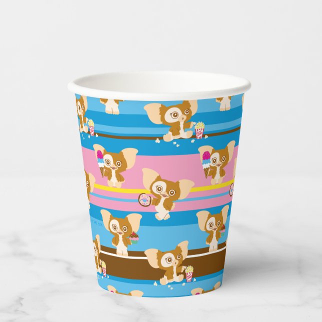 Gobelets En Papier Gizmo | Motif comique mignon (Recto)
