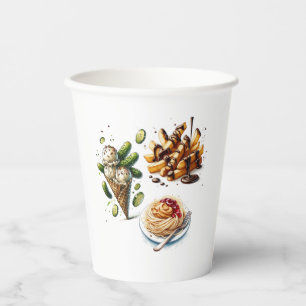 Gobelets En Papier Glace et cornichons Envies étranges Baby Shower