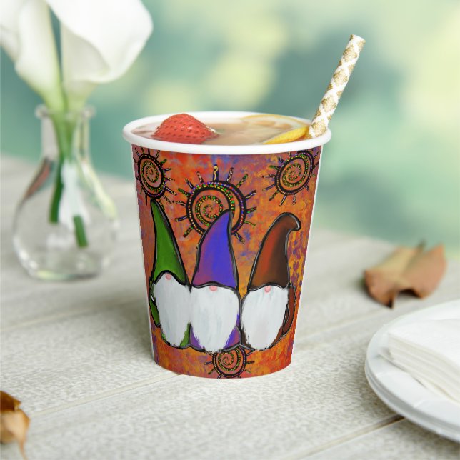 GOBELETS EN PAPIER  GNOMES                 (Insitu)