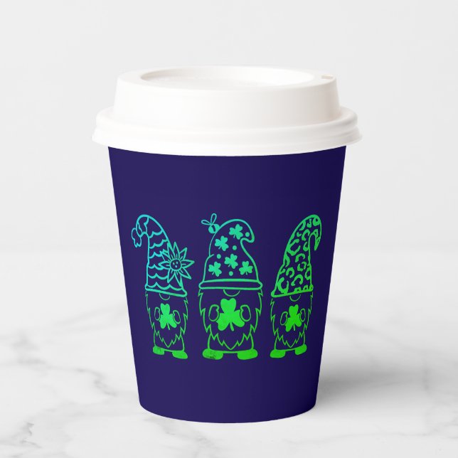 Gobelets En Papier Gnomes de la Saint-Patrick-67845 (Recto)