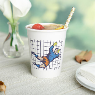 Gobelets En Papier Goalie de football