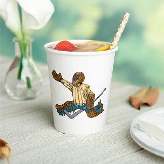 Gobelets En Papier Goalie de hockey
