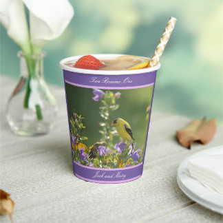 Gobelets En Papier Goldfinch Spring Garden Wedding
