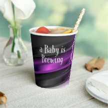 Goth Purple Black Halloween Baby shower d'événemen