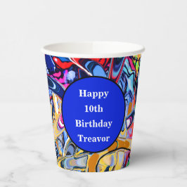 Gobelets En Papier Graffiti de style rue