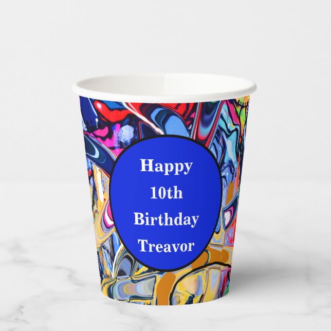 Gobelets En Papier Graffiti de style rue (Gauche)