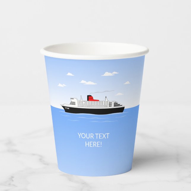 Gobelets En Papier Grande fête de la piscine (Recto)