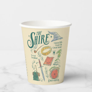 Gobelets En Papier Graphisme en collage aquarelle THE SHIRE™