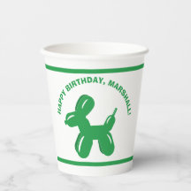 Green Dog Balloon Animal Parti personnalisé
