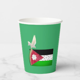 Gobelets En Papier Green Spirituel Peace Palestine Watermelon