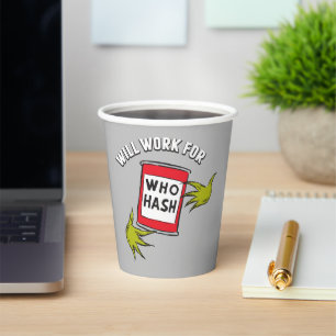 Gobelets En Papier Grinch Classique Travaillera pour Citation de Wh