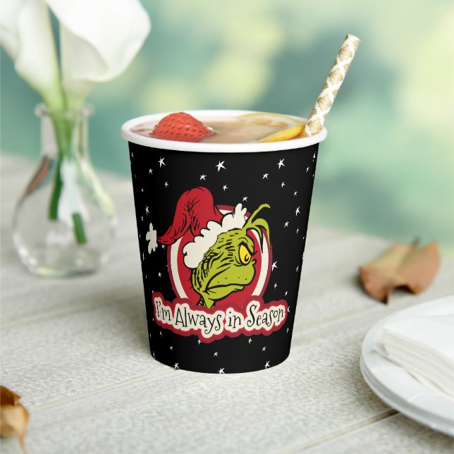 Gobelets En Papier Grinch | Je suis toujours en saison (Insitu)