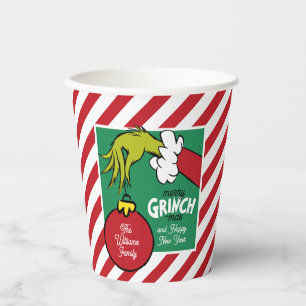 Gobelets En Papier Grinch Ornement Personnalisé