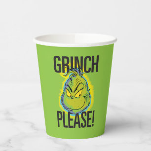 Gobelets En Papier Grincheux Snarky S'il vous plaît citer Grinch dr
