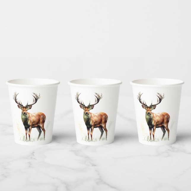 Gobelets En Papier Gros Cerf Raté (Multi)