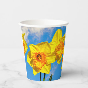 Gobelets En Papier Groupe de Daffodils Médaille d'or Fleurs