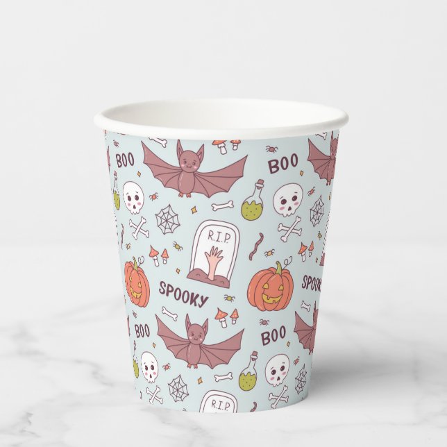 Gobelets En Papier Halloween (Recto)